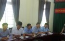 Làm việc của đoàn kiểm tra huyện ủy Đông Sơn tại xã Đông Minh